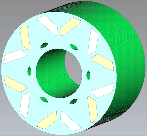 V Form Magnet Rotor